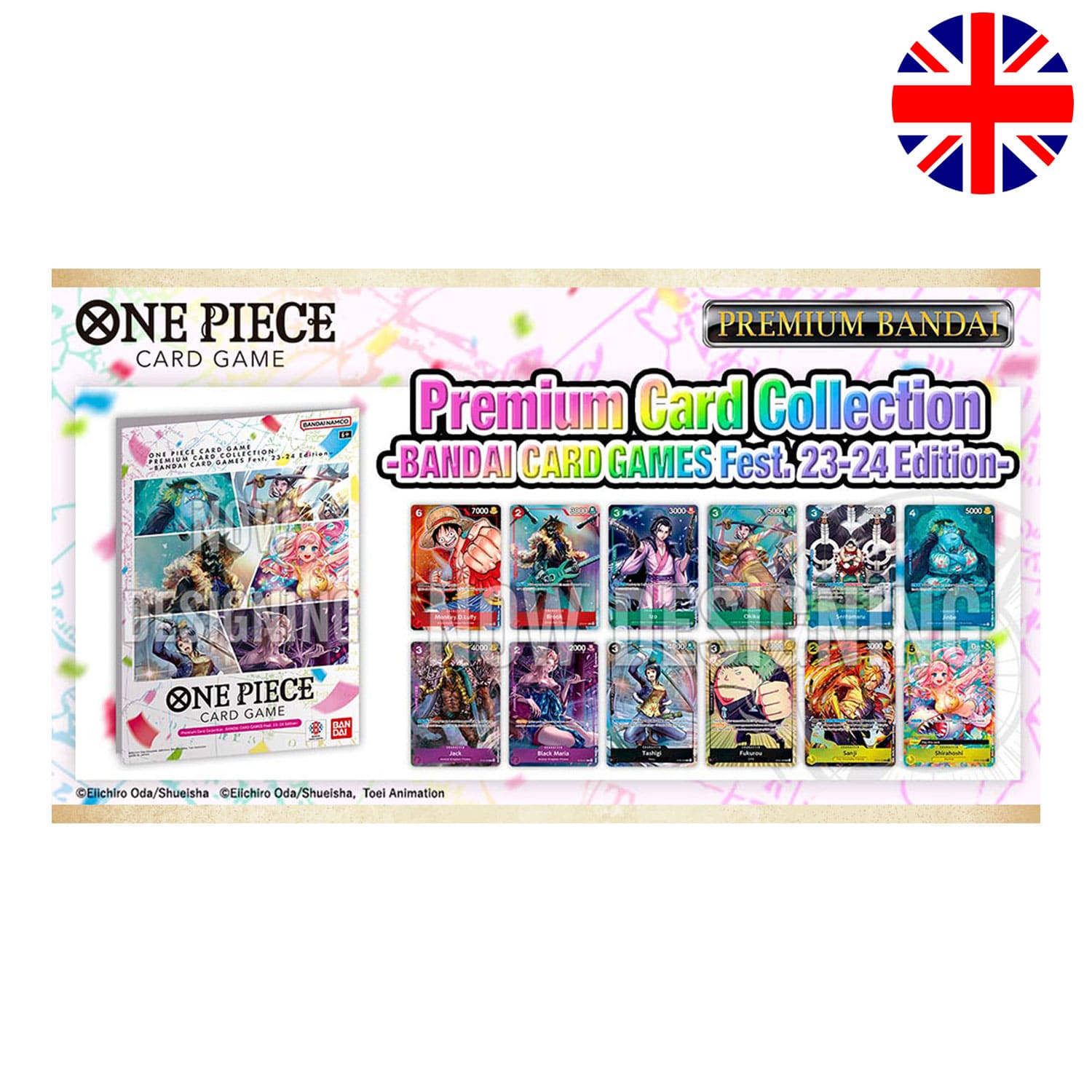 Die Premium Card Collection- Bandai Card Games Fest.23-24 Edition mit Booklet und 12 One Piece TCG Alt-Art Karten.