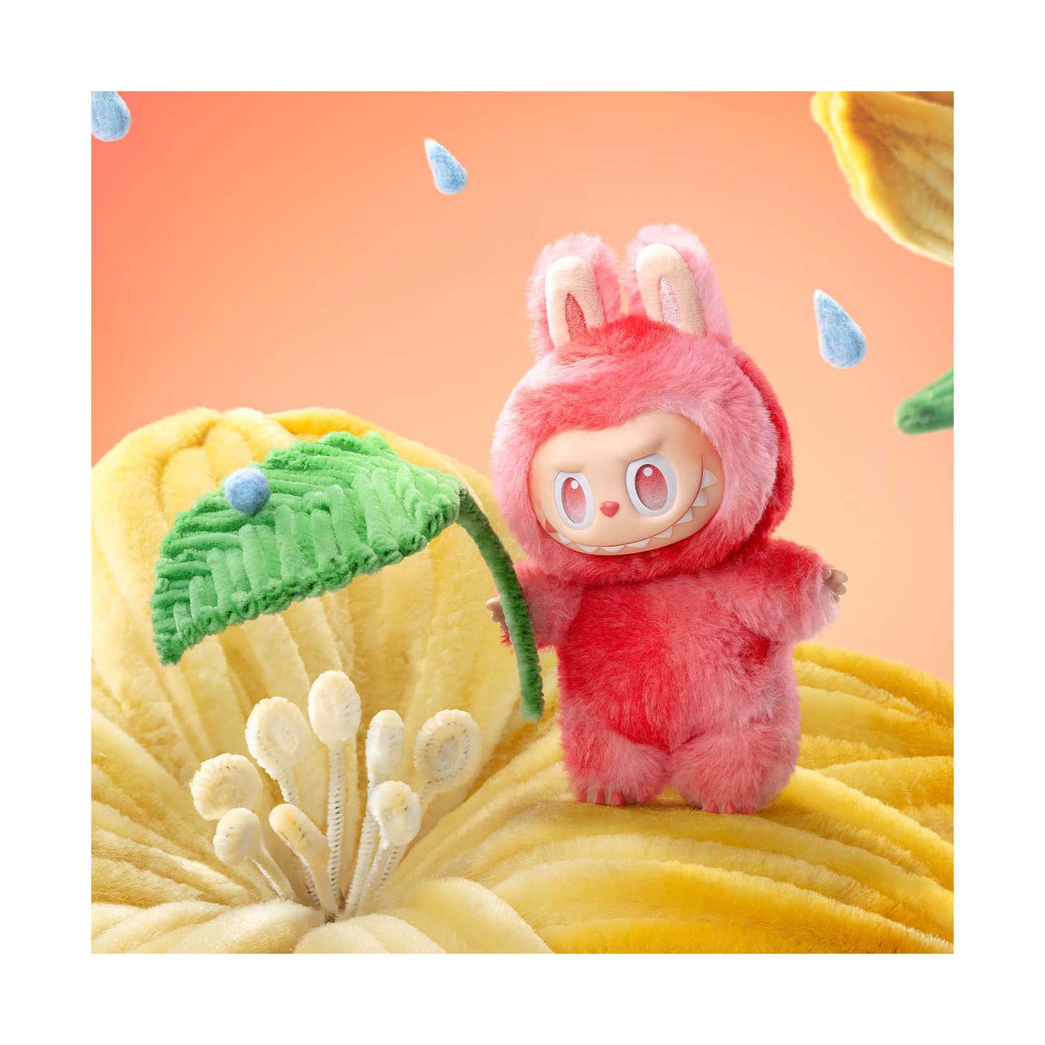 POP MART Labubu the Monsters Plüsch Rot Emotion Love made by Kasing Lung.