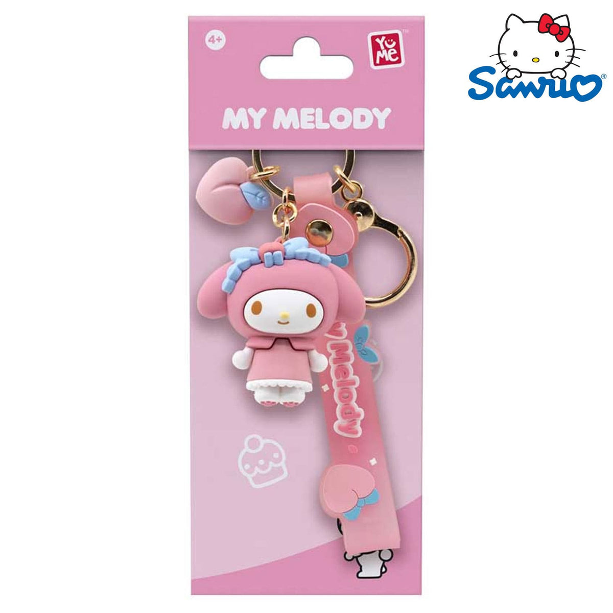 Sanrio Hello Kitty & Friends Peach Series Peach My Melody Schlüsselanhänger für Sanrio Fans, Sammler und Alltag.