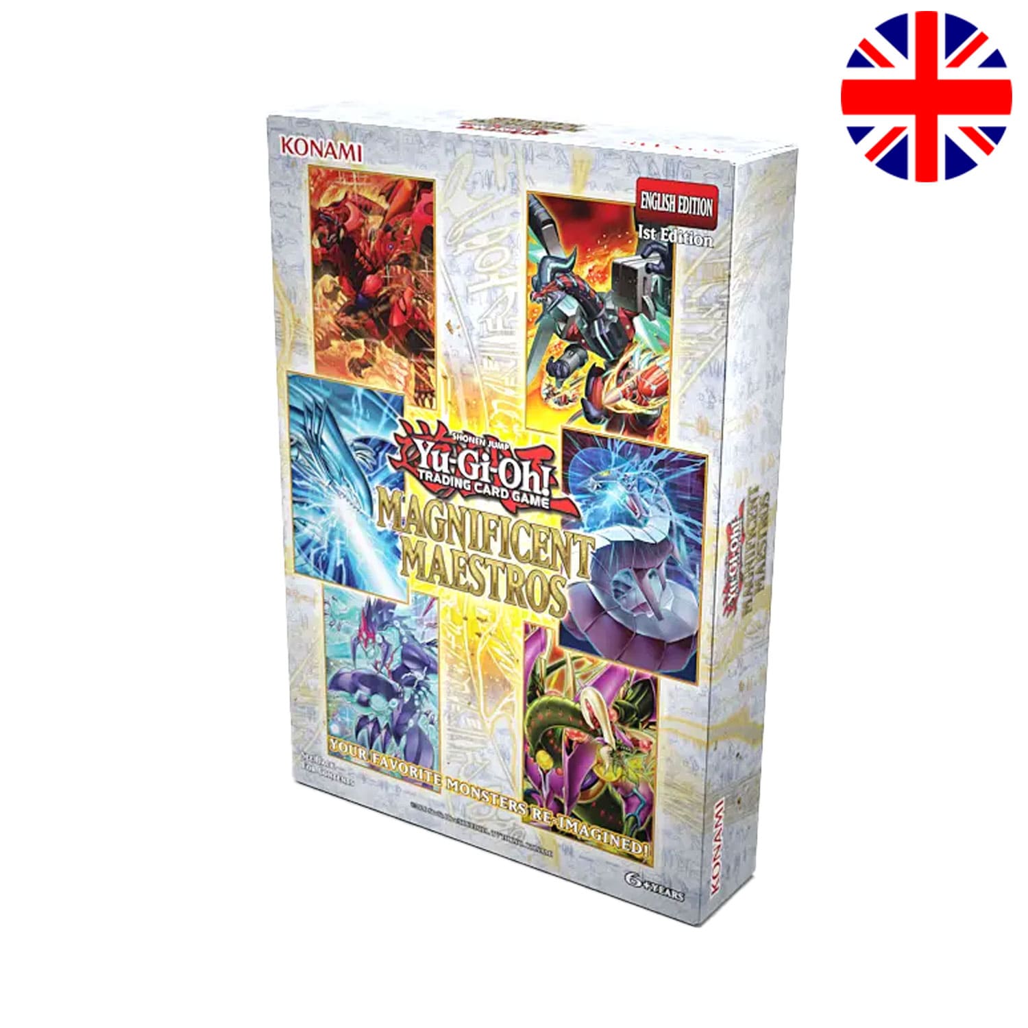 Yu-Gi-Oh! Magnificent Maestros Booster Box Display Sprache Englisch offizielle Karten für Sammler und Spieler von Konami