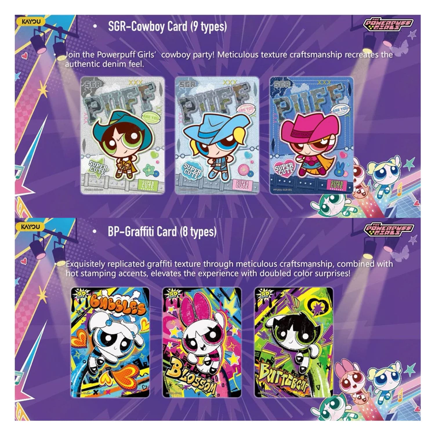 [S-CHN] Kayou The Powerpuff Girls Display -  Starlight Edition 001 Collectible Cards (SEA Series 1)