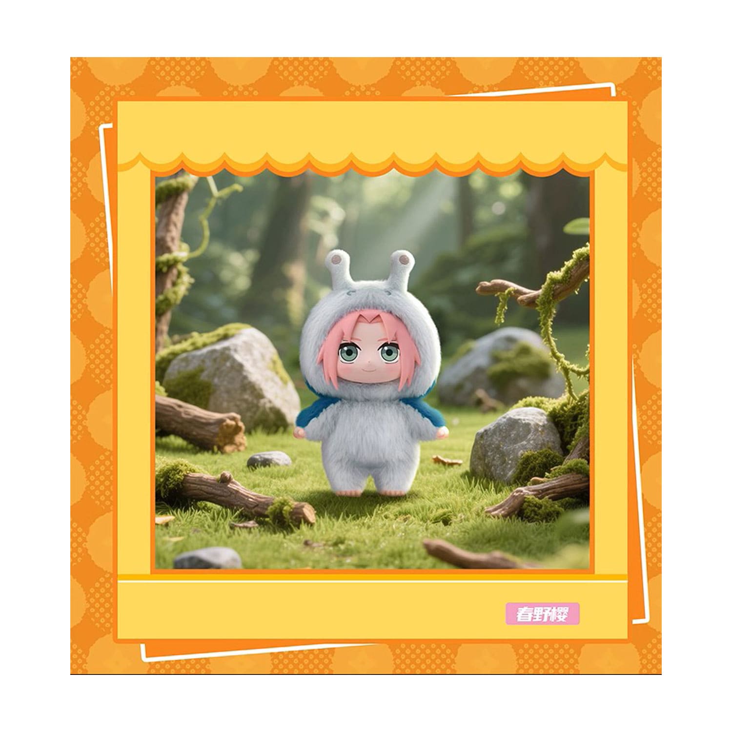 Von EAKI x TOP TOY die Naruto Shippuden Kollaboration: Naruto Cute Beast Party Series mit Sakura im Katsuyu Outfit.