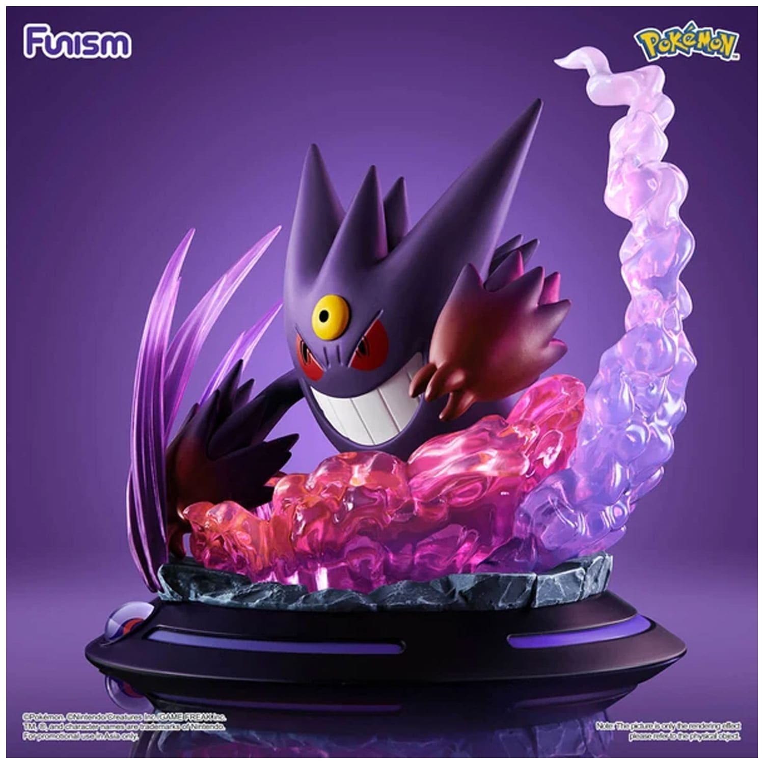 Funism Pokémon Twinkmont Series Mega Gengar Sammelfigur offiziell lizenziert für Pokémon Fans und Sammler.