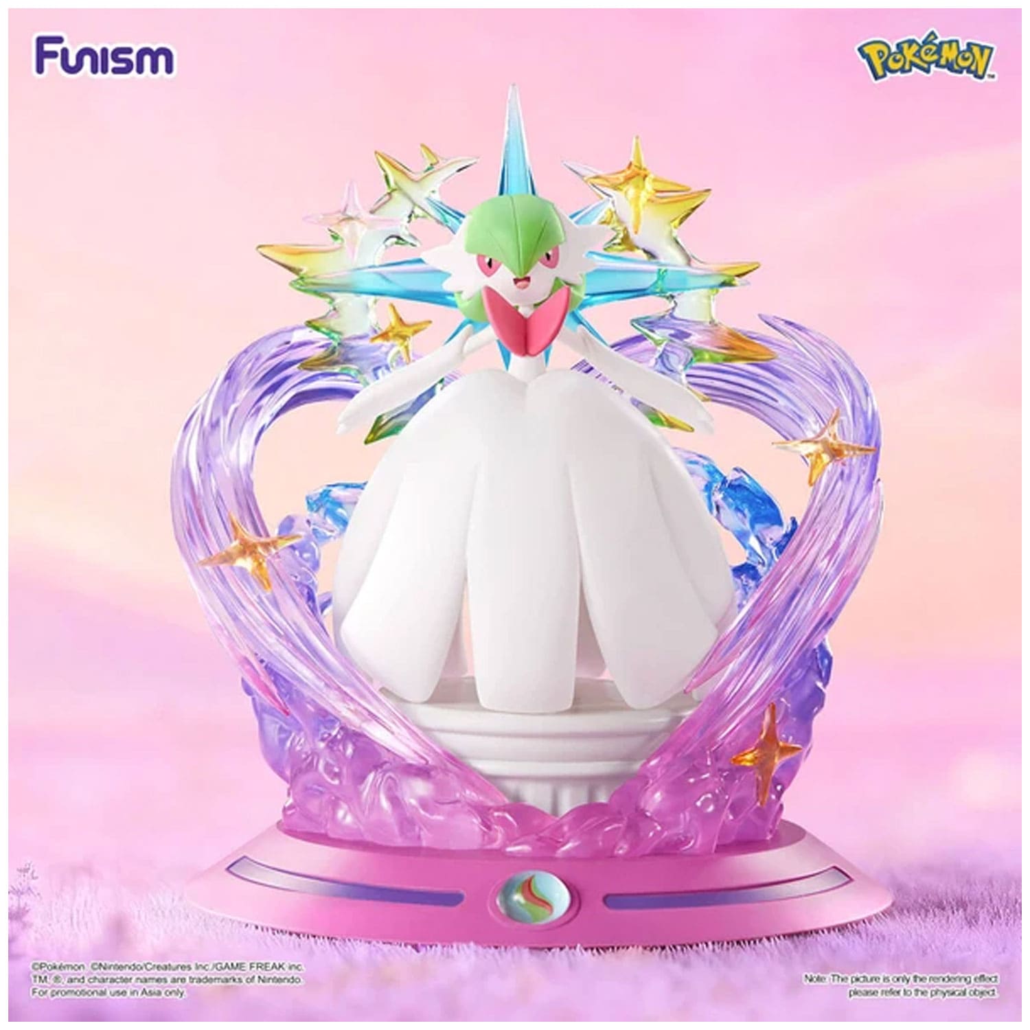 Funism Pokémon Twinkmont Series Mega Guardevoir Sammelfigur offiziell lizenziert für Pokémon Fans und Sammler.