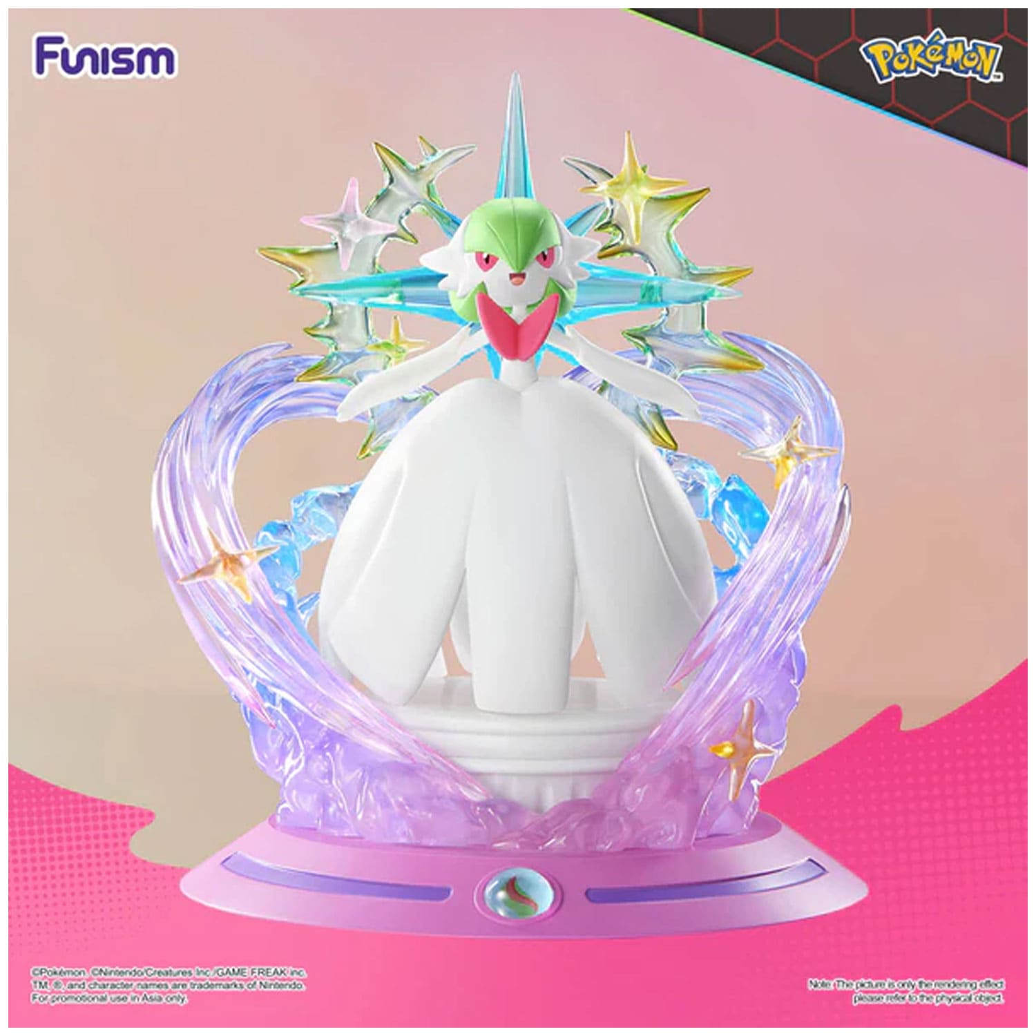 Funism Pokémon Twinkmont Series Mega Guardevoir Sammelfigur offiziell lizenziert für Pokémon Fans und Sammler.