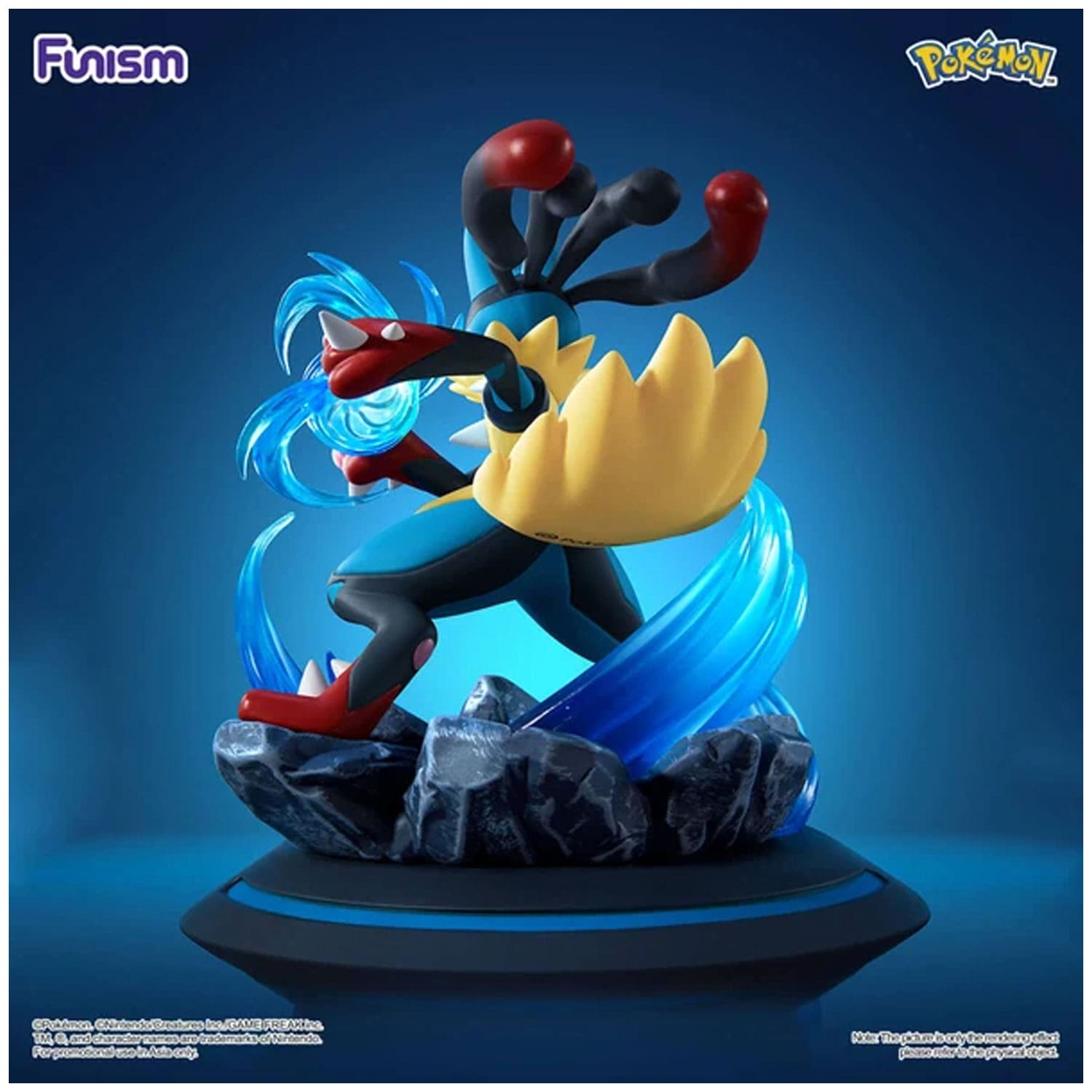 Funism Pokémon Figur Twinkmont Series Mega Lucario offizielle Sammelfigur aus PVC für Pokémon Sammler.
