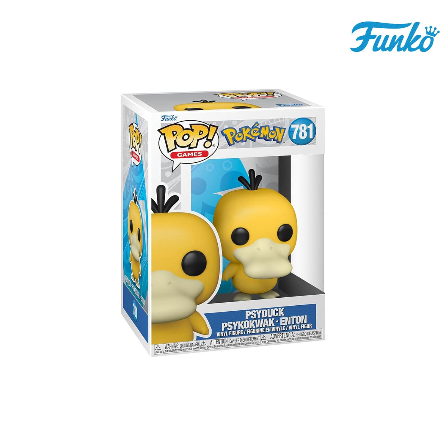 Das Pokémon aus der Kanto-Region Psyduck (781) von Funko POP! Games als Vynil Figure. 
