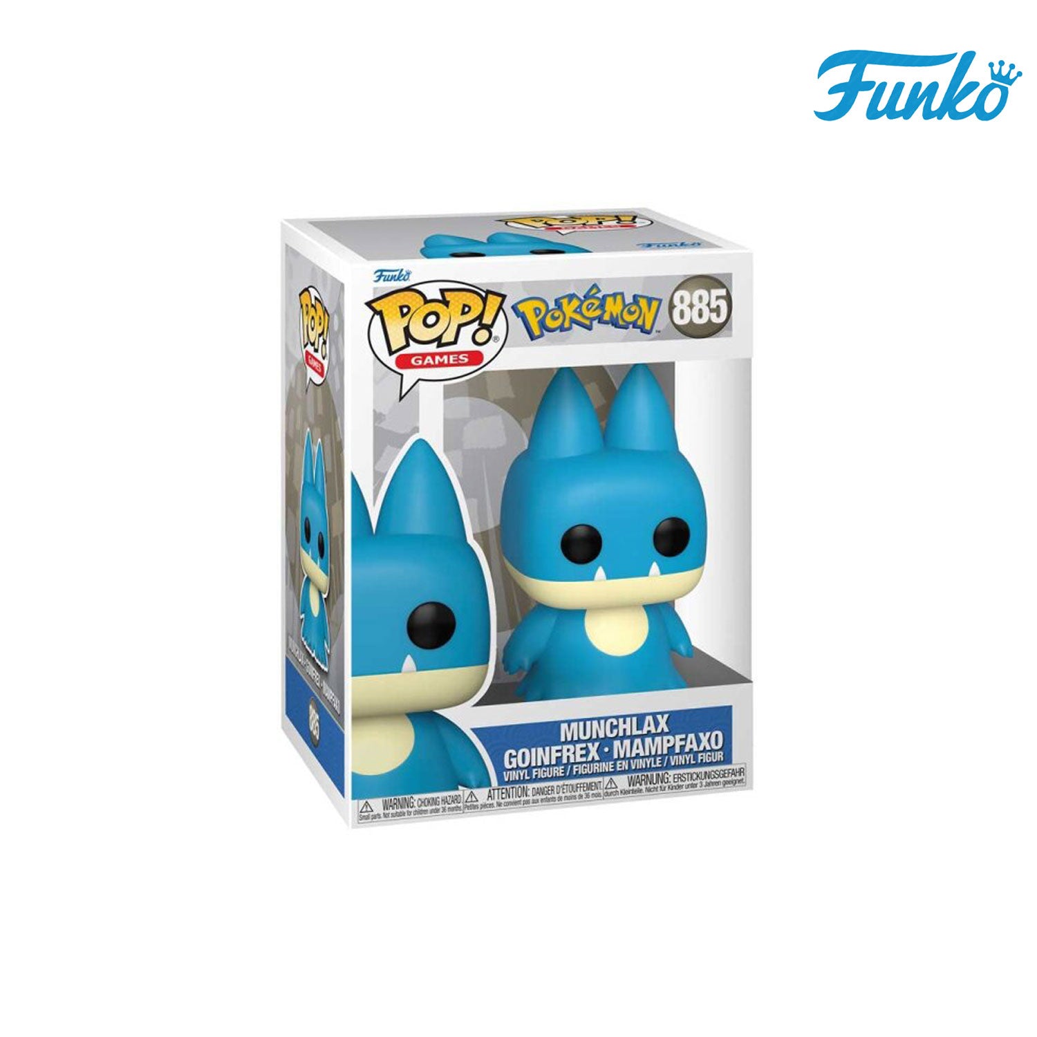 Das Pokémon aus der Sinnoh-Region Munchlax (917) von Funko POP! Games als Vynil Figure. 