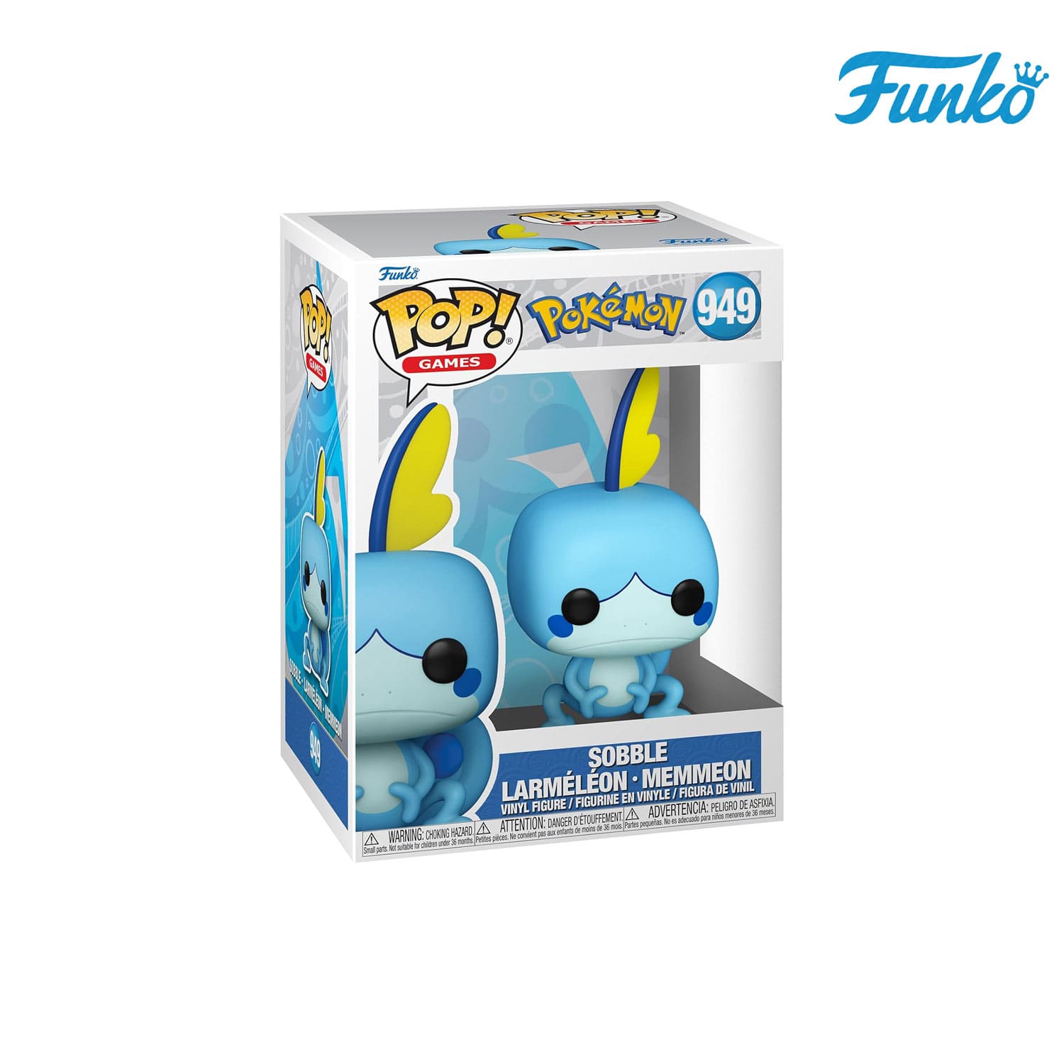 Das Pokémon aus der Galar-Region Sobble (949) von Funko POP! Games als Vynil Figure. 