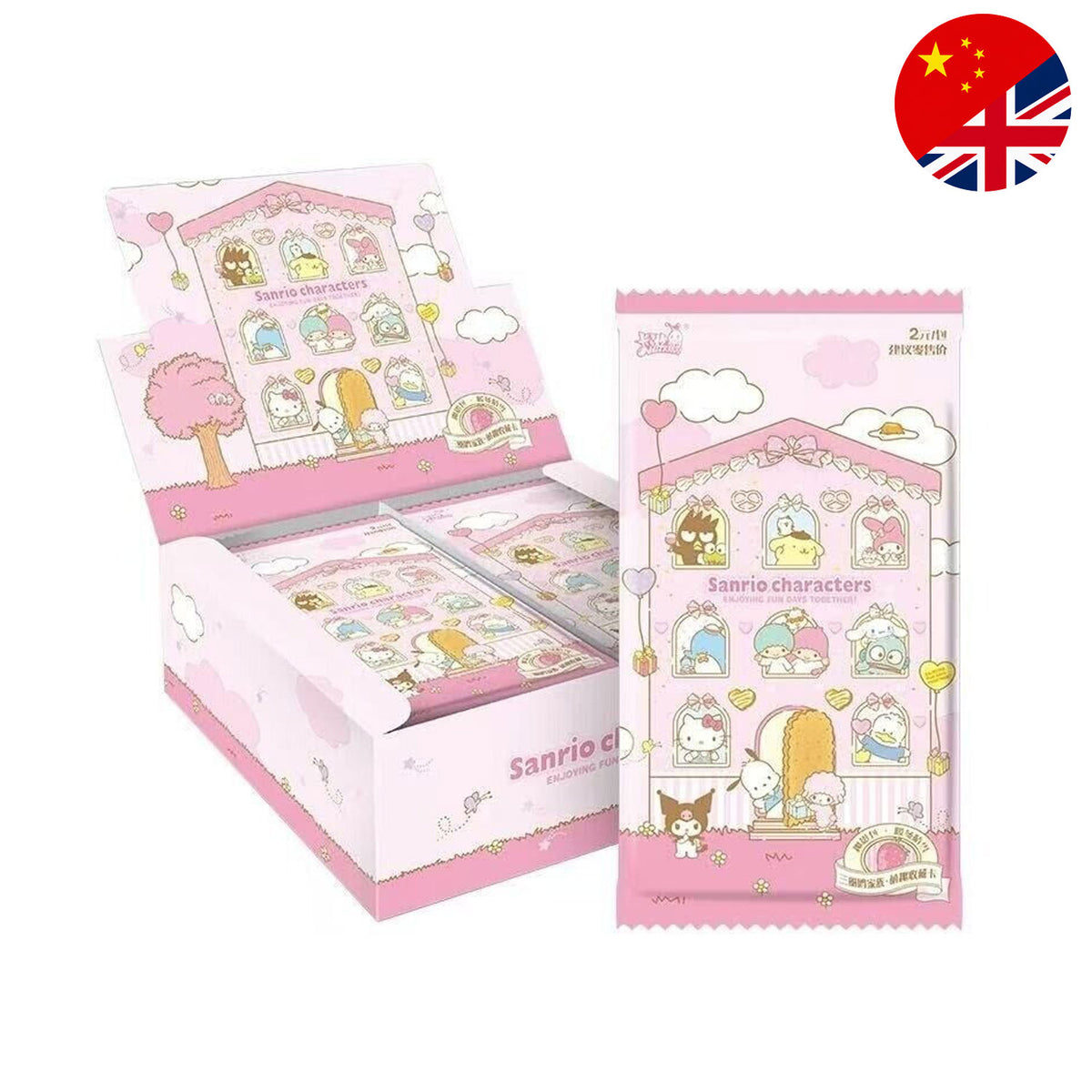 Kayou Sanrio Family Cute Dream Warm Winter Sunny Snow mit Keroppi, Badtz-Maru und Little Twin Stars Karten.
