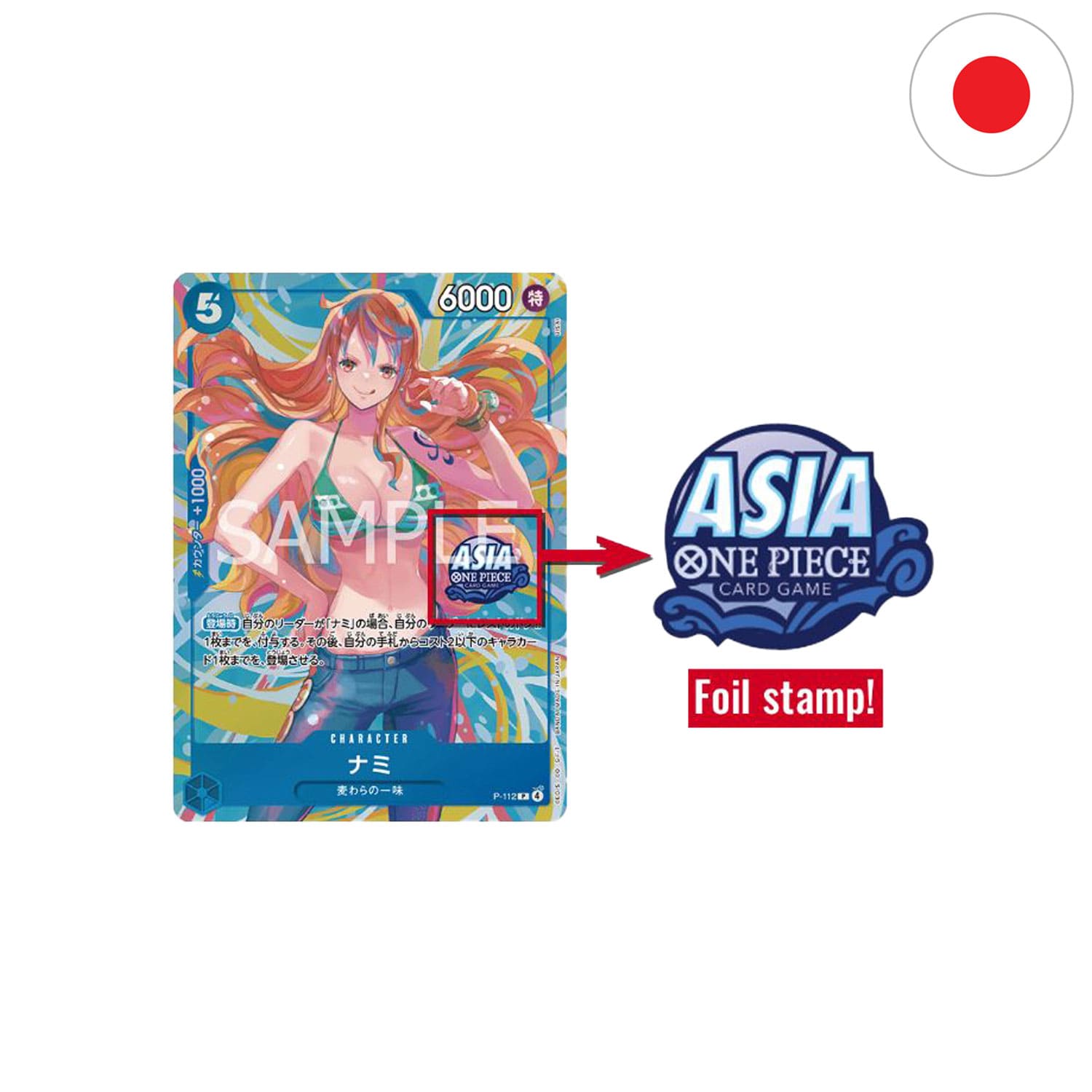 Die japanische One Piece Card Game Mini Tin Pack Set Vol.2 (TS-02) Nami, Robin und Bonney ASIA Foil Stamp auf den Karten