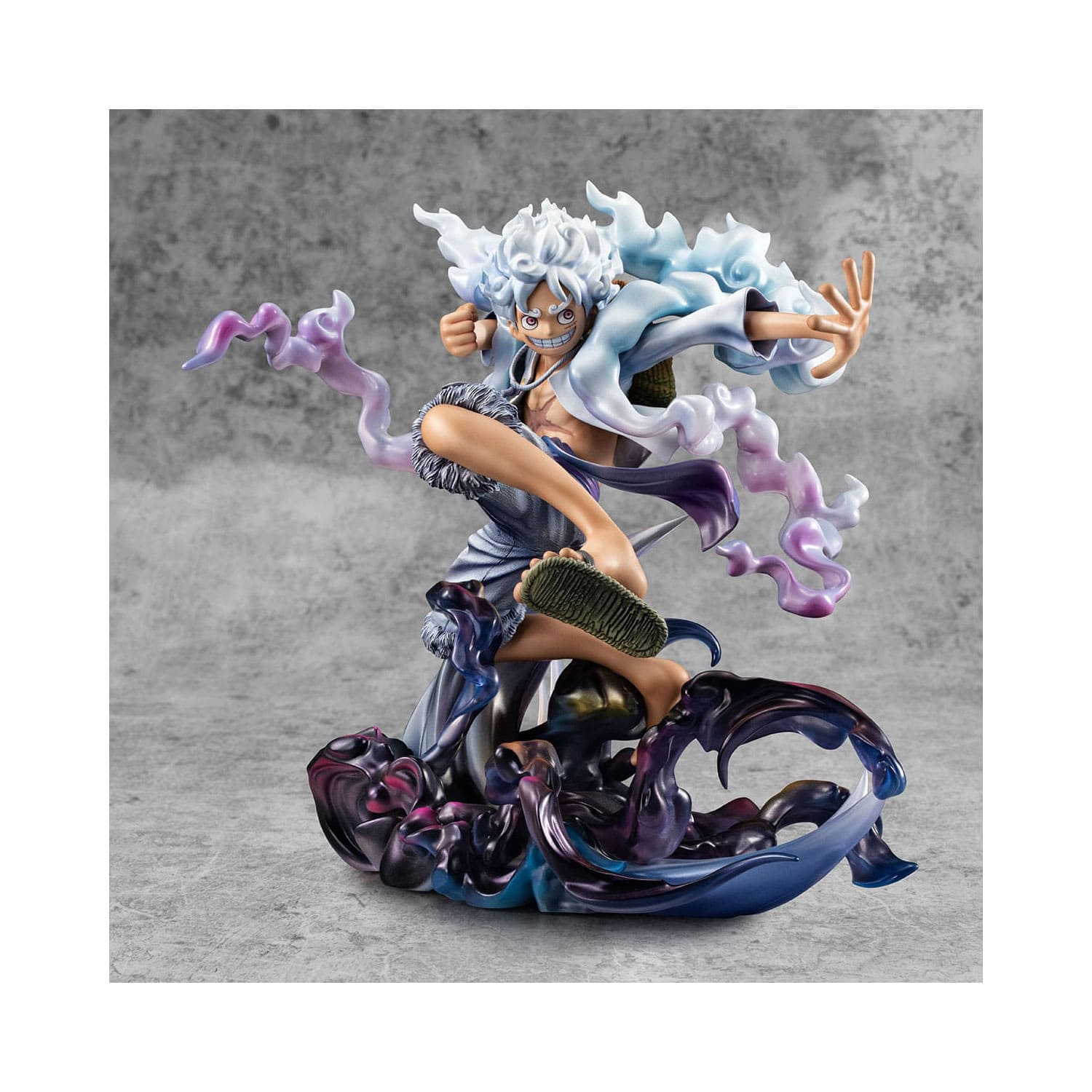 Bild 3 von der One Piece Figur von Megahouse Model P.O.P PVC Statue Monkey D. Ruffy Gear Fifth 23 cm.