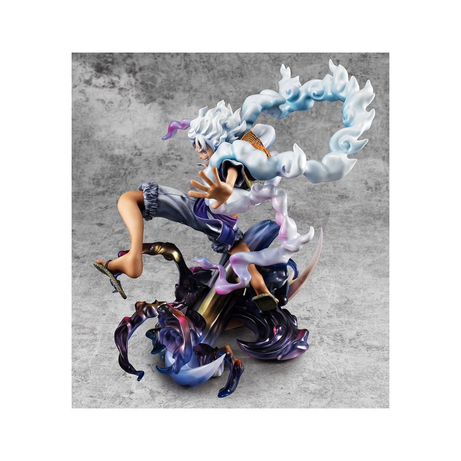 Bild 5 von der One Piece Figur von Megahouse Model P.O.P PVC Statue Monkey D. Ruffy Gear Fifth 23 cm.