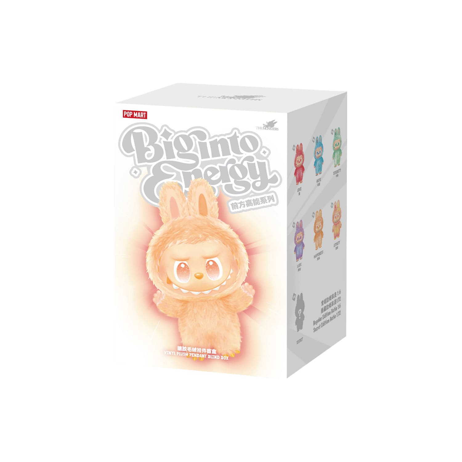 Die Labubu Blindbox the MONSTERS aus Big into Energy von POP MART, made in China.
