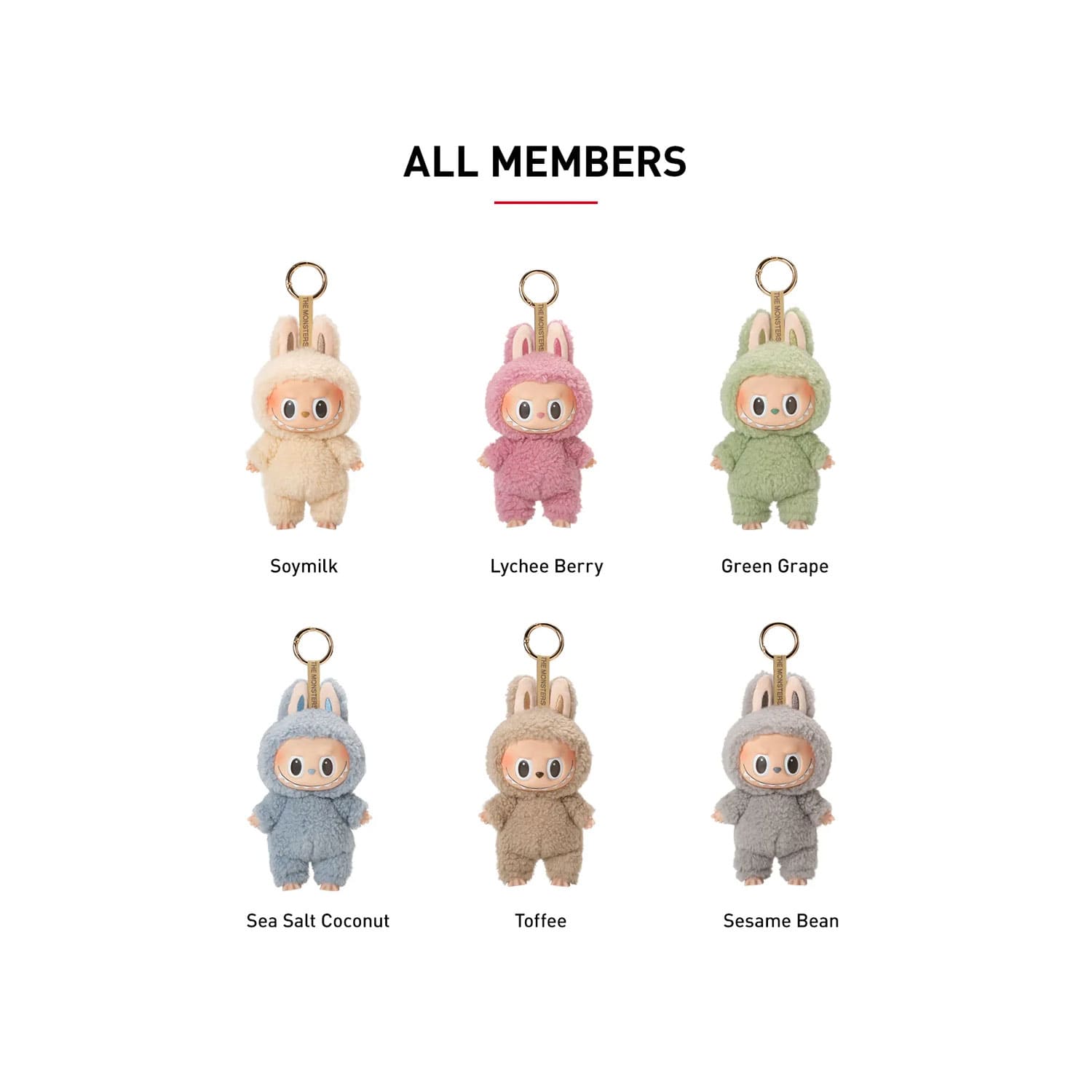 POP MART: Exciting Macaron the Monsters Vinyl Face Labubu, Soymilk, Lychee Berry, Green Grape, Sea Alt Coconuz.
