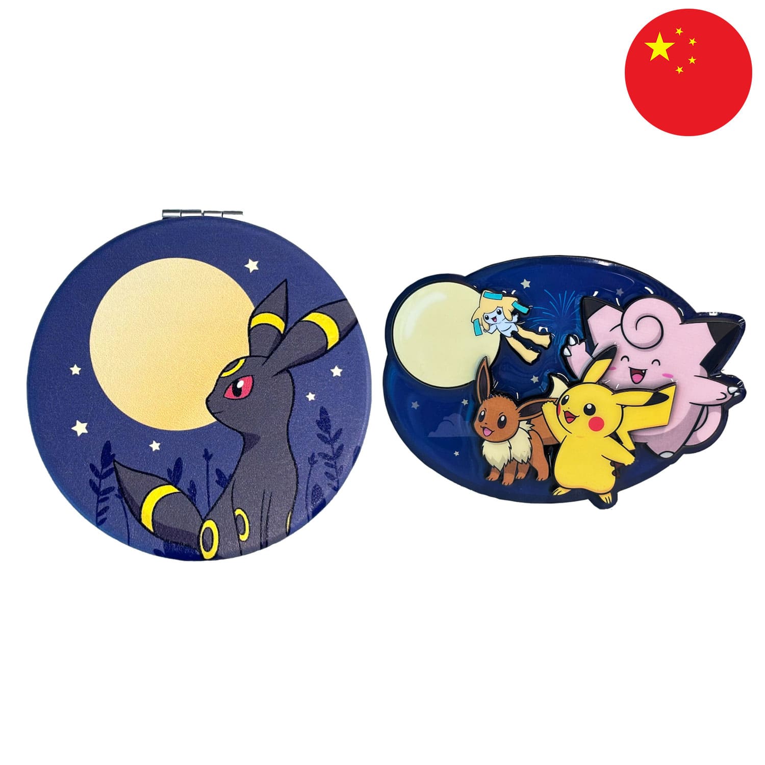 Die chinesische Pokemon-Box-2026-Dream-Autumn-Gift-Box-2026-GCTX6 mit Nachtara Taschenspiegel und Kühlschrankmagnet.