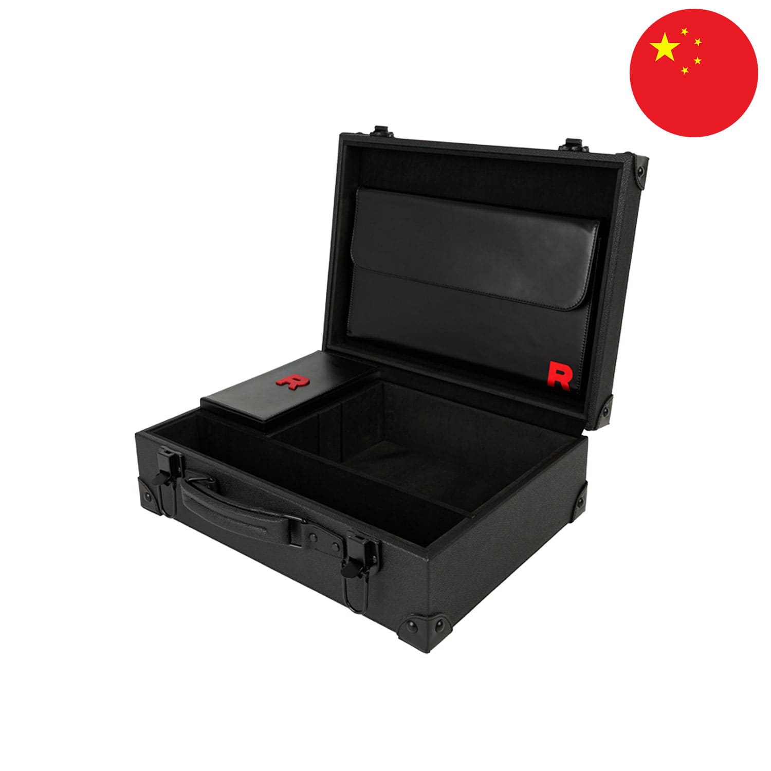 Die  Pokémon-Team Rocket Grand Ambition Gift Box.aus dem chinesischen Set Chasing Glory Together (CSV10C) mit Spielamtte