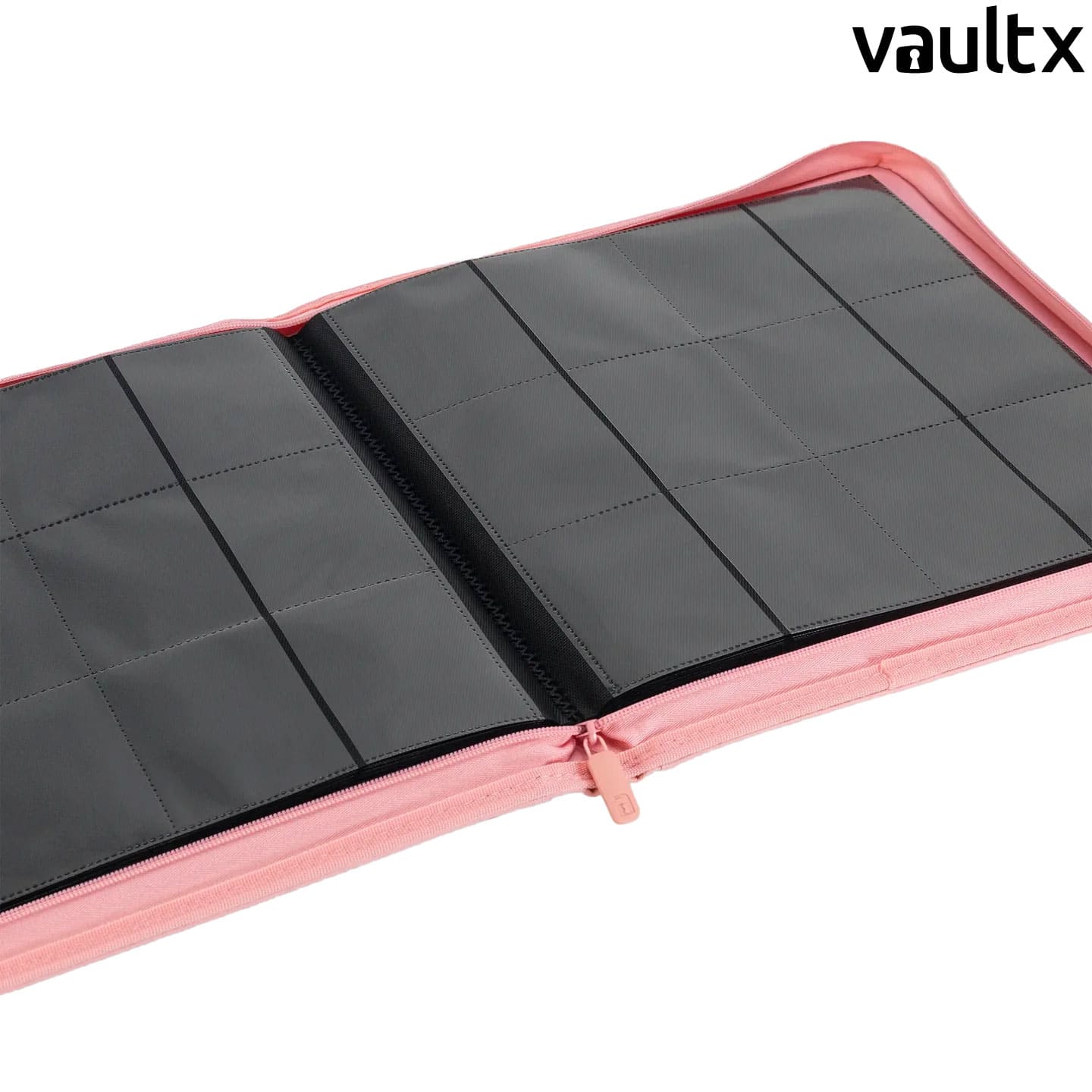Special Edition VaultX Premium Card Binder Rosa Innen 12 Pockets Zip Exo Tec für Lorcana, Magic und Dragon Ball.