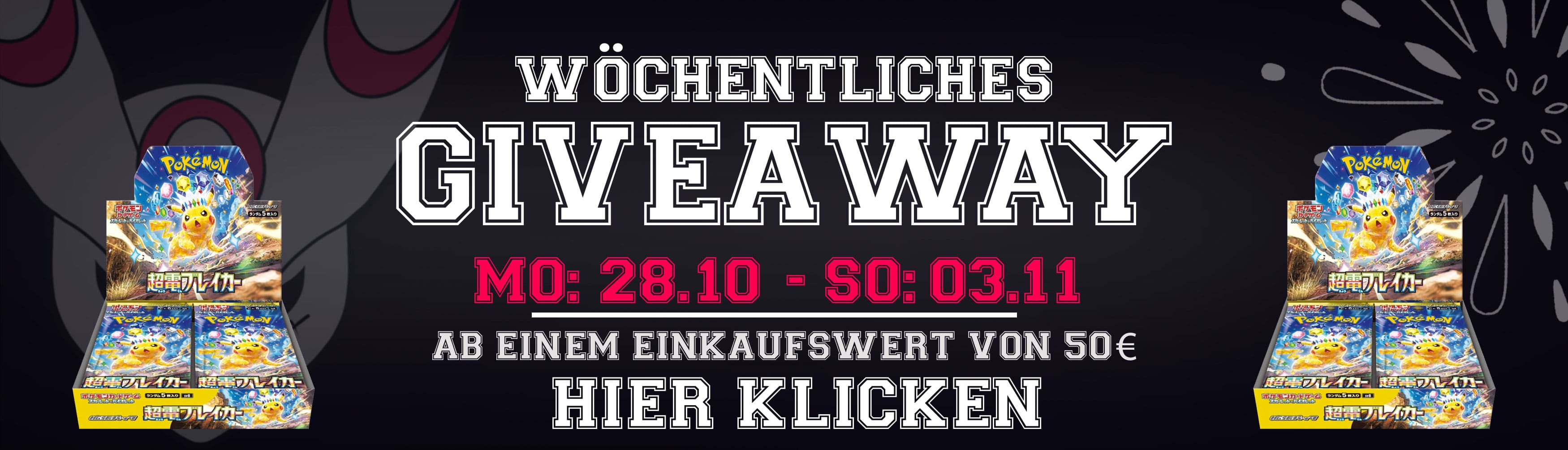 Der Desktop Banner des Yonko Käufergewinnspiels mit dem Gewinn von 28.10 - 03.11.