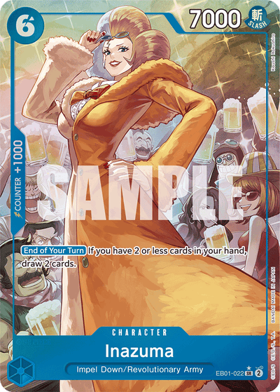 Inazuma EB01-022 (Parallel 1) Memorial Collection One Piece Karte