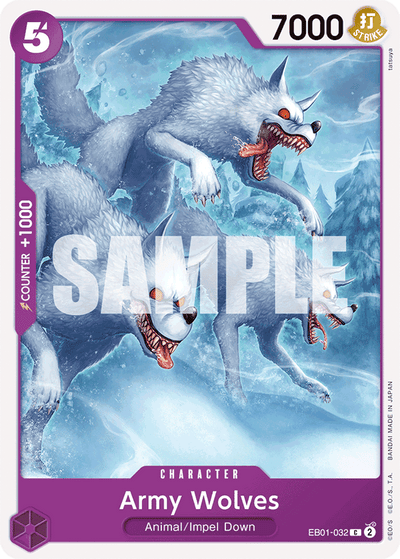 Army Wolves EB01-032 Memorial Collection One Piece Karte