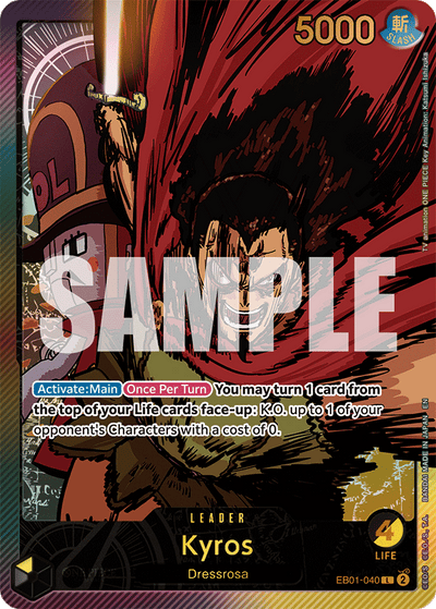 Kyros EB01-040 (Parallel 2) Anime 25th Collection One Piece Karte