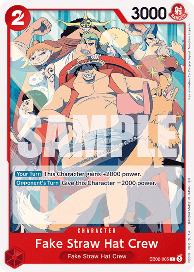 Fake Straw Hat Crew EB02-005 Anime 25th Collection One Piece Karte