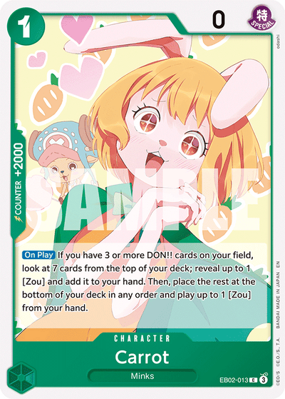 Carrot EB02-013 Anime 25th Collection One Piece Karte