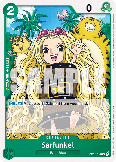 Sarfunkel EB02-014 Anime 25th Collection One Piece Karte