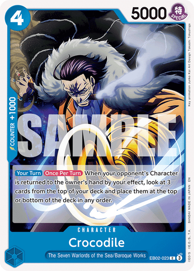 Crocodile EB02-023 Anime 25th Collection One Piece Karte