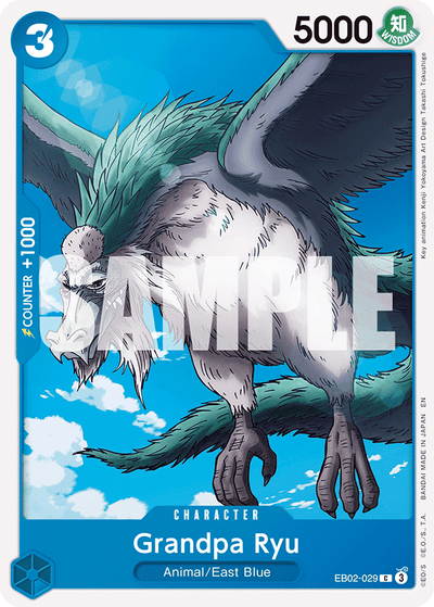 Grandpa Ryu EB02-029 Anime 25th Collection One Piece Karte