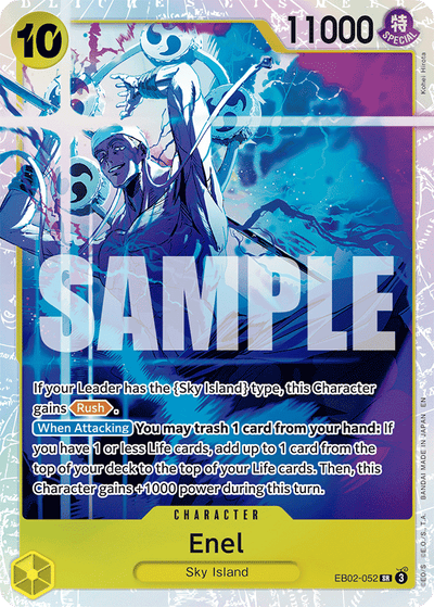 Enel EB02-052 Anime 25th Collection One Piece Karte
