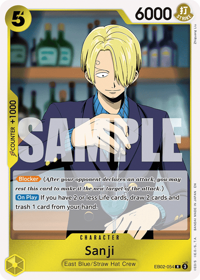 Sanji EB02-054 Anime 25th Collection One Piece Karte