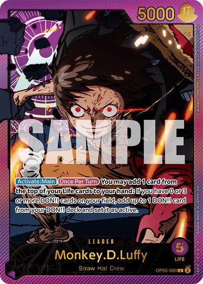Monkey.D.Luffy OP05-060 (Parallel 4) Anime 25th Collection One Piece Karte