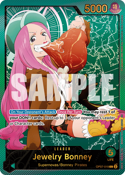 Jewelry Bonney OP07-019 (Parallel 2) Anime 25th Collection One Piece Karte