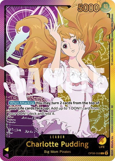 Charlotte Pudding OP08-058 (Parallel 2) Anime 25th Collection One Piece Karte