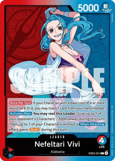 Nefeltari Vivi EB03-001 Heroines Edition One Piece Karte