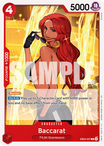 Baccarat EB03-007 Heroines Edition One Piece Karte