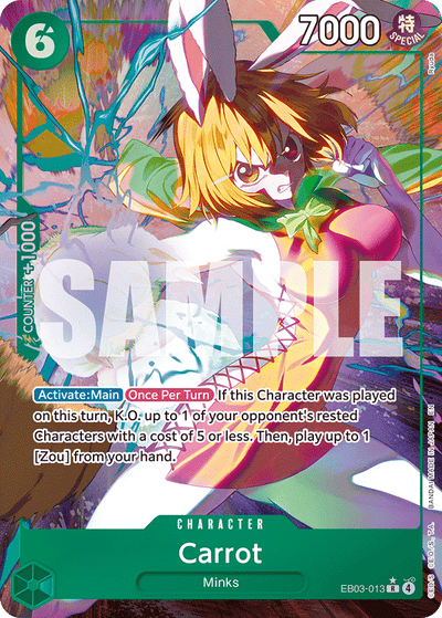 Carrot EB03-013 (Parallel 1) Heroines Edition One Piece Karte