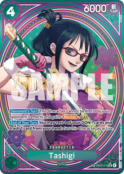 Tashigi EB03-018 (Parallel 2) Heroines Edition One Piece Karte