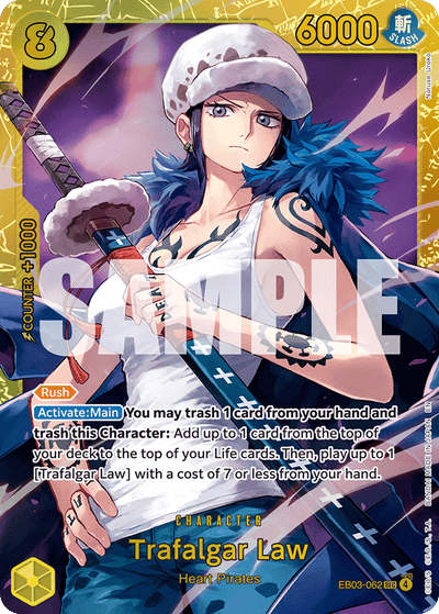 Trafalgar Law EB03-062 Heroines Edition One Piece Karte