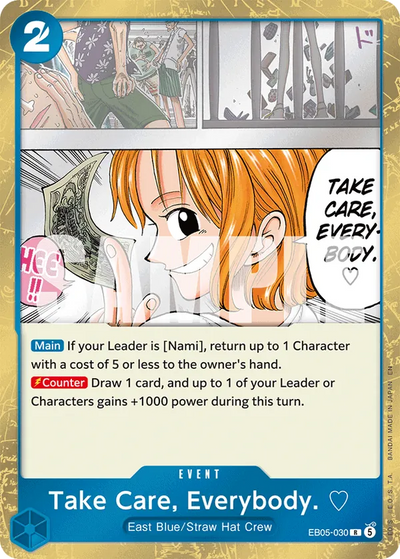 Take Care, Everybody. ♡ EB05-030 Heroines Edition Vol. 2 One Piece Karte