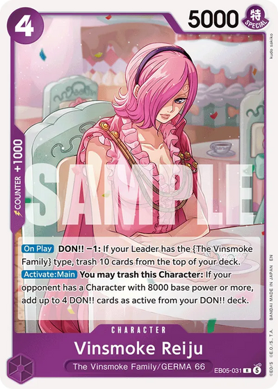 Vinsmoke Reiju EB05-031 Heroines Edition Vol. 2 One Piece Karte