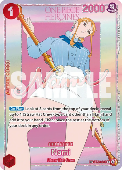 Nami OP01-016 (Parallel 8) Heroines Edition Vol. 2 One Piece Karte