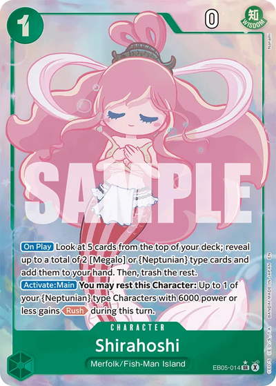 Shirahoshi EB05-014 (Parallel 1) Heroines Edition Vol. 2 One Piece Karte