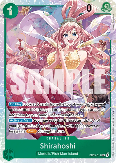 Shirahoshi EB05-014 Heroines Edition Vol. 2 One Piece Karte