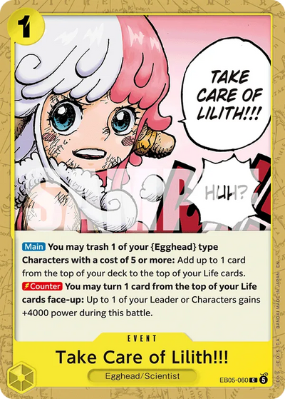 Take Care of Lilith!!! EB05-060 Heroines Edition Vol. 2 One Piece Karte