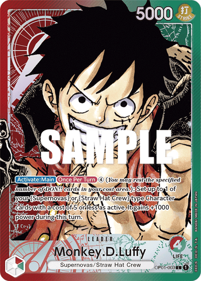 Monkey.D.Luffy OP01-003 (Parallel 1) Romance Dawn One Piece Karte
