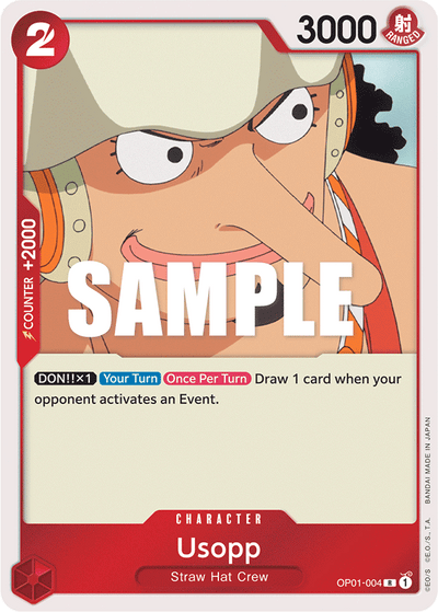 Usopp OP01-004 Romance Dawn One Piece Karte