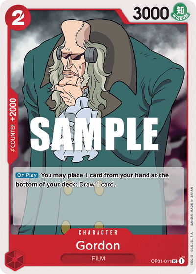 Gordon OP01-011 Romance Dawn One Piece Karte